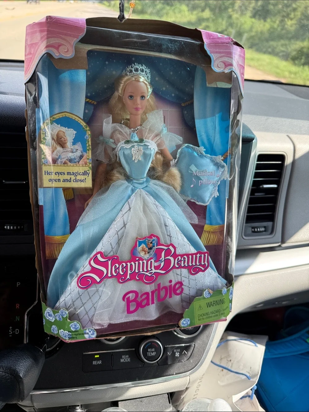Barbie Sleeping Beauty Doll in Light Blue and White Gown